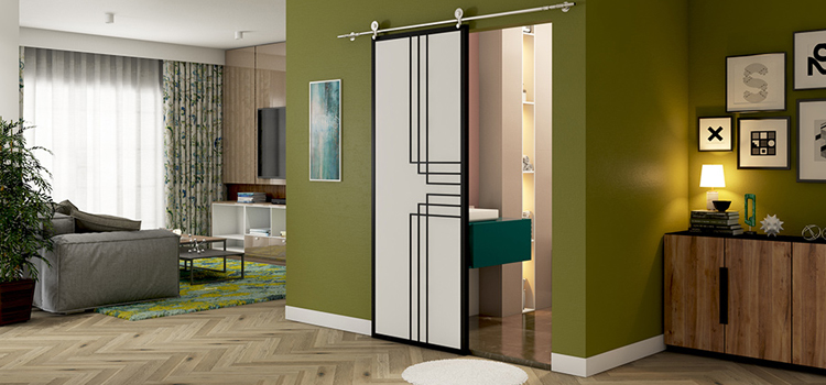 sliding bathroom door installation in Ridgecrest